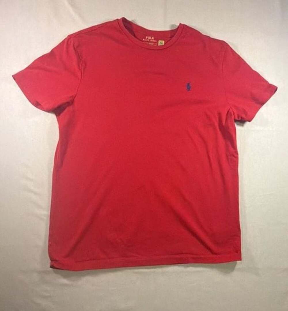 Polo Ralph Lauren Red Short Sleeve Crew Neck T-Shirt Men's Size Large